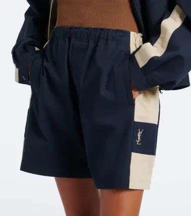 Saint Laurent Cassandre cotton shorts | Thumbnail 5 Saint Laurent Cassandre cotton shorts | Thumbnail 5