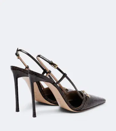 Tom Ford Croc-effect leather slingback pumps | Thumbnail 3 Tom Ford Croc-effect leather slingback pumps | Thumbnail 3