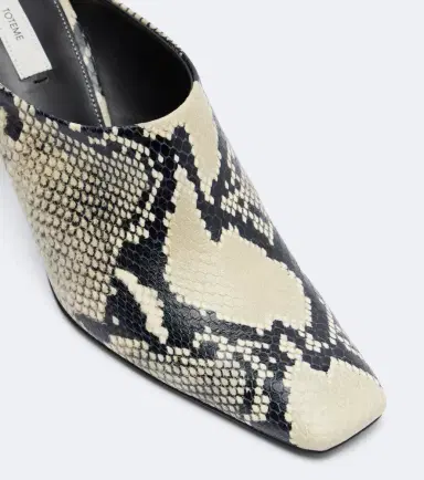 TOTEME Snake-effect leather mules | Thumbnail 3 TOTEME Snake-effect leather mules | Thumbnail 3