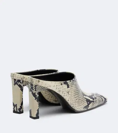TOTEME Snake-effect leather mules | Thumbnail 4 TOTEME Snake-effect leather mules | Thumbnail 4