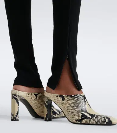 TOTEME Snake-effect leather mules | Thumbnail 5 TOTEME Snake-effect leather mules | Thumbnail 5