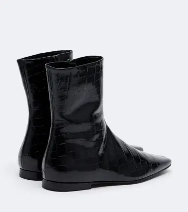 TOTEME Croc-effect leather ankle boots | Thumbnail 4 TOTEME Croc-effect leather ankle boots | Thumbnail 4