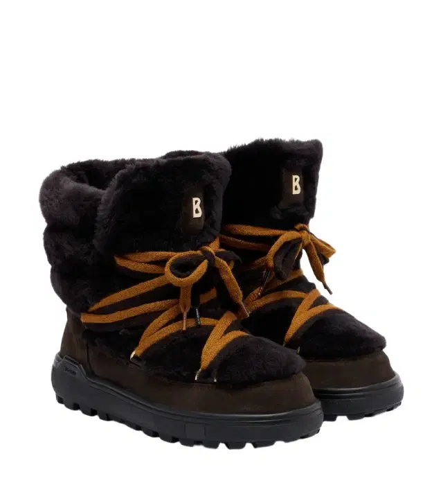 Chamonix shearling and suede snow boots Chamonix shearling and suede snow boots
