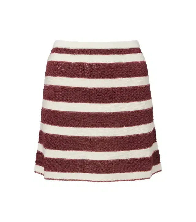 Intervalle knitted striped cotton-blend lamé miniskirt Intervalle knitted striped cotton-blend lamé miniskirt