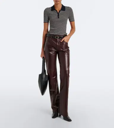 Nili Lotan Joan leather flared pants | Thumbnail 2 Nili Lotan Joan leather flared pants | Thumbnail 2