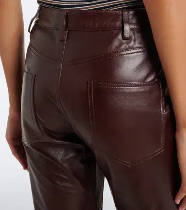 Nili Lotan Joan leather flared pants | Thumbnail 3 Nili Lotan Joan leather flared pants | Thumbnail 3