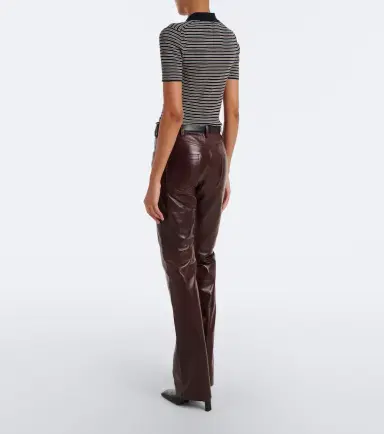Nili Lotan Joan leather flared pants | Thumbnail 4 Nili Lotan Joan leather flared pants | Thumbnail 4