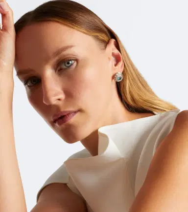 Marina B Claudia 18kt gold earrings with gemstones | Thumbnail 2 Marina B Claudia 18kt gold earrings with gemstones | Thumbnail 2