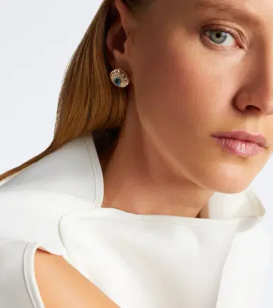Marina B Claudia 18kt gold earrings with gemstones | Thumbnail 3 Marina B Claudia 18kt gold earrings with gemstones | Thumbnail 3