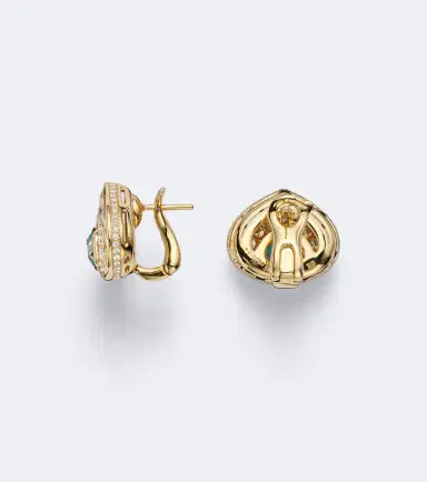 Marina B Claudia 18kt gold earrings with gemstones | Thumbnail 4 Marina B Claudia 18kt gold earrings with gemstones | Thumbnail 4