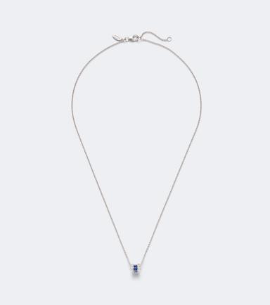 Bucherer Fine Jewellery Baguette Love 18kt white gold necklace with sapphires and diamonds | Thumbnail 1 Bucherer Fine Jewellery Baguette Love 18kt white gold necklace with sapphires and diamonds | Thumbnail 1
