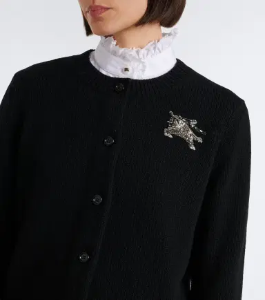 Burberry EKD embellished wool and cashmere cardigan | Thumbnail 6 Burberry EKD embellished wool and cashmere cardigan | Thumbnail 6