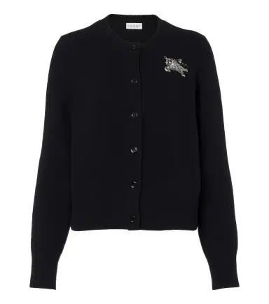 Burberry EKD embellished wool and cashmere cardigan | Thumbnail 1 Burberry EKD embellished wool and cashmere cardigan | Thumbnail 1