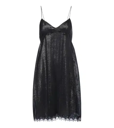 Tom Ford Embellished lace-trimmed silk-blend minidress | Thumbnail 1 Tom Ford Embellished lace-trimmed silk-blend minidress | Thumbnail 1