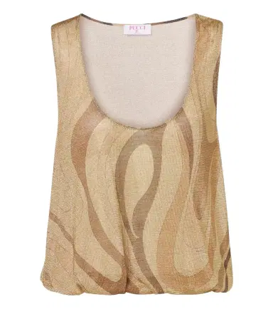 PUCCI Marmo Lurex voile top | Thumbnail 1 PUCCI Marmo Lurex voile top | Thumbnail 1