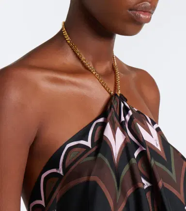 PUCCI Baiadera halterneck silk twill top | Thumbnail 5 PUCCI Baiadera halterneck silk twill top | Thumbnail 5