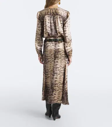 Isabel Marant Laren snake-print silk satin midi skirt | Thumbnail 6 Isabel Marant Laren snake-print silk satin midi skirt | Thumbnail 6
