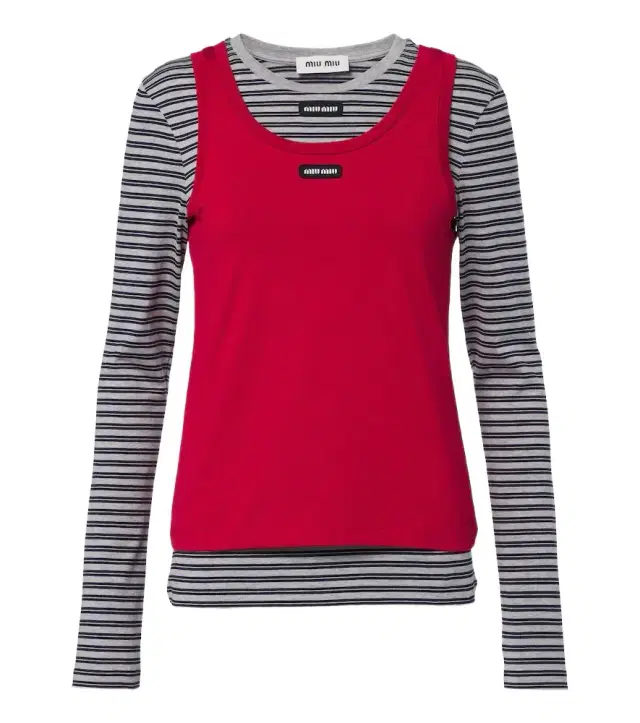 Cotton jersey T-shirt and tank top set Cotton jersey T-shirt and tank top set