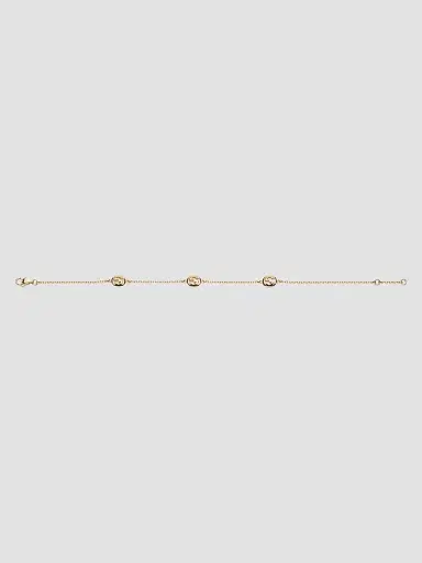 Gucci Women's Interlocking 18K Yellow Gold Chain Bracelet | Thumbnail 2 Gucci Women's Interlocking 18K Yellow Gold Chain Bracelet | Thumbnail 2