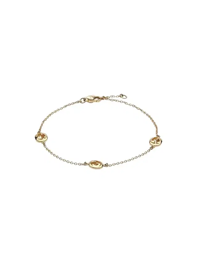 Women's Interlocking 18K Yellow Gold Chain Bracelet Women's Interlocking 18K Yellow Gold Chain Bracelet