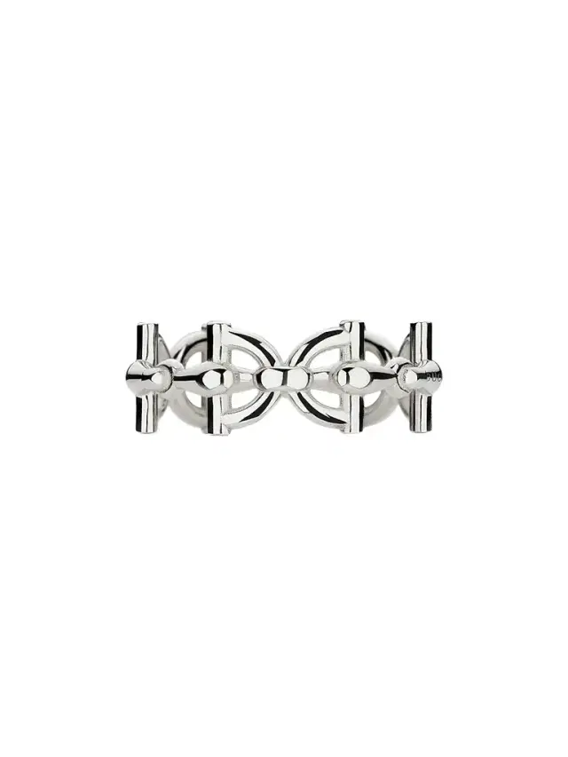 Women's Staffa Sterling Silver Stirrup Ring Women's Staffa Sterling Silver Stirrup Ring