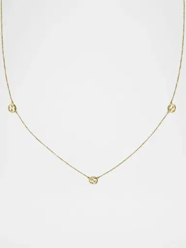 Gucci Women's Interlocking 18K Yellow Gold Chain Necklace | Thumbnail 2 Gucci Women's Interlocking 18K Yellow Gold Chain Necklace | Thumbnail 2
