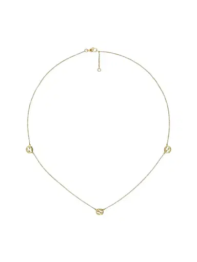 Gucci Women's Interlocking 18K Yellow Gold Chain Necklace | Thumbnail 1 Gucci Women's Interlocking 18K Yellow Gold Chain Necklace | Thumbnail 1