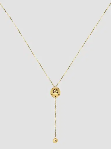 Gucci Women's Icon 18K Yellow Gold Lariat Necklace | Thumbnail 2 Gucci Women's Icon 18K Yellow Gold Lariat Necklace | Thumbnail 2