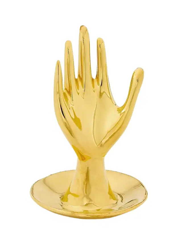 Hand Brass Ring Holder Hand Brass Ring Holder