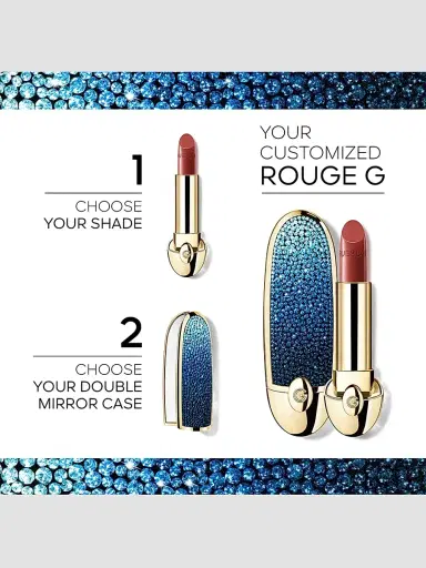 Guerlain L'Heure Bleue Rouge G Customizable Lipstick Case | Thumbnail 2 Guerlain L'Heure Bleue Rouge G Customizable Lipstick Case | Thumbnail 2