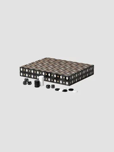 Printworks Geometric Lacquered Backgammon Set | Thumbnail 5 Printworks Geometric Lacquered Backgammon Set | Thumbnail 5
