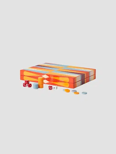 Printworks Geometric Lacquered Backgammon Set | Thumbnail 3 Printworks Geometric Lacquered Backgammon Set | Thumbnail 3