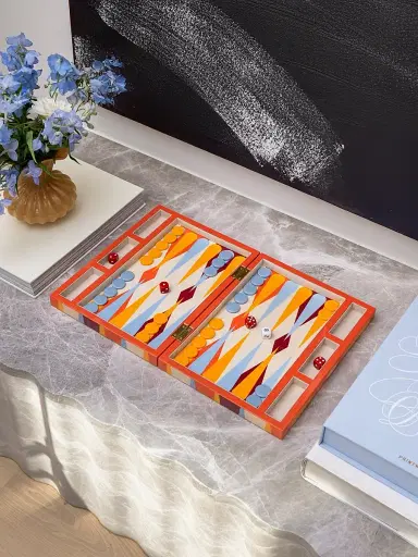 Printworks Geometric Lacquered Backgammon Set | Thumbnail 7 Printworks Geometric Lacquered Backgammon Set | Thumbnail 7