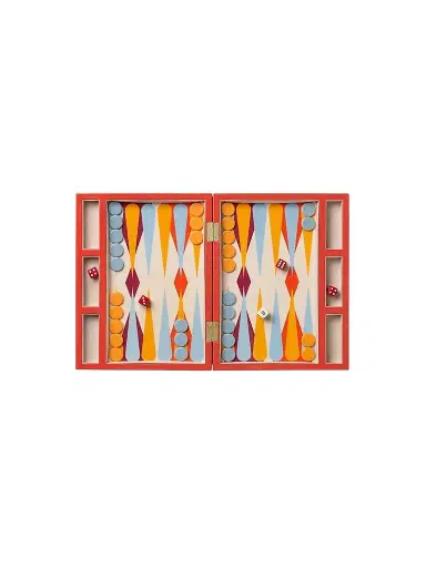 Printworks Geometric Lacquered Backgammon Set | Thumbnail 1 Printworks Geometric Lacquered Backgammon Set | Thumbnail 1