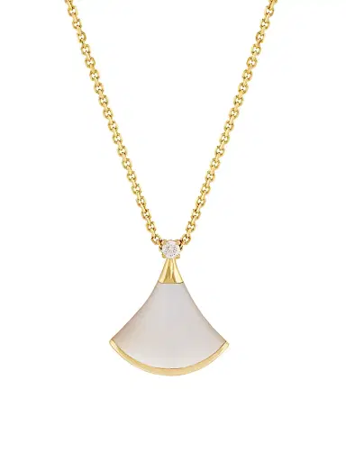 BVLGARI Women's Divas' Dream 18K Yellow Gold, Mother-Of-Pearl, & Diamond Pendant Necklace | Thumbnail 1 BVLGARI Women's Divas' Dream 18K Yellow Gold, Mother-Of-Pearl, & Diamond Pendant Necklace | Thumbnail 1