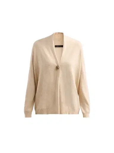 Fabiana Filippi Women's Platinum Virgin Wool-Blend Cardigan | Thumbnail 1 Fabiana Filippi Women's Platinum Virgin Wool-Blend Cardigan | Thumbnail 1