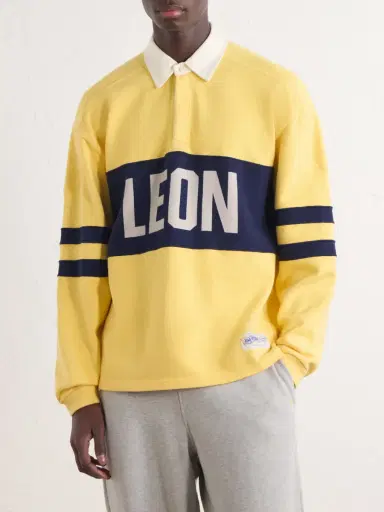 Aimé Leon Dore Logo-Printed Striped Cotton Polo Shirt - Men | Thumbnail 3 Aimé Leon Dore Logo-Printed Striped Cotton Polo Shirt - Men | Thumbnail 3