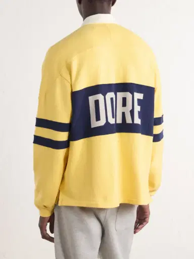 Aimé Leon Dore Logo-Printed Striped Cotton Polo Shirt - Men | Thumbnail 4 Aimé Leon Dore Logo-Printed Striped Cotton Polo Shirt - Men | Thumbnail 4