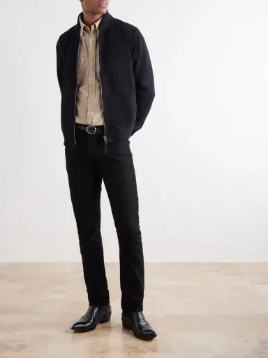 Tom Ford Garment-Dyed Cotton-Moleskin Shirt - Men | Thumbnail 2 Tom Ford Garment-Dyed Cotton-Moleskin Shirt - Men | Thumbnail 2