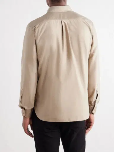 Tom Ford Garment-Dyed Cotton-Moleskin Shirt - Men | Thumbnail 4 Tom Ford Garment-Dyed Cotton-Moleskin Shirt - Men | Thumbnail 4