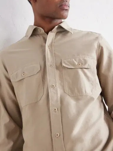 Tom Ford Garment-Dyed Cotton-Moleskin Shirt - Men | Thumbnail 5 Tom Ford Garment-Dyed Cotton-Moleskin Shirt - Men | Thumbnail 5