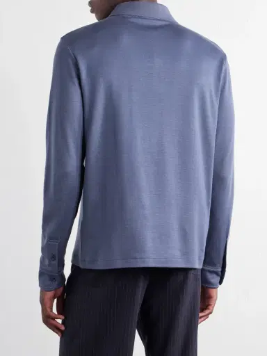 MR P. Woven Polo Shirt - Men | Thumbnail 4 MR P. Woven Polo Shirt - Men | Thumbnail 4