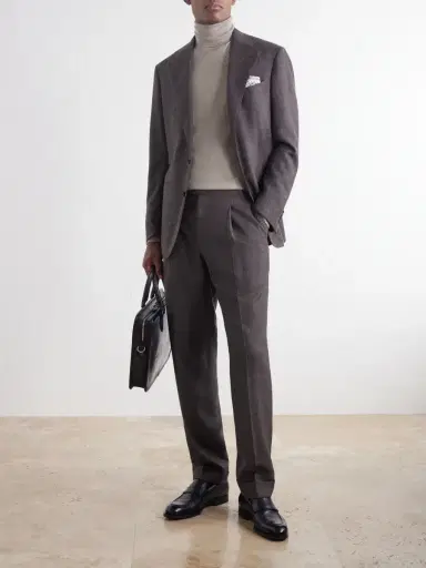 Zegna Cashmere and Silk-Blend Turtleneck Sweater - Men | Thumbnail 2 Zegna Cashmere and Silk-Blend Turtleneck Sweater - Men | Thumbnail 2