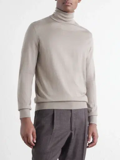 Zegna Cashmere and Silk-Blend Turtleneck Sweater - Men | Thumbnail 3 Zegna Cashmere and Silk-Blend Turtleneck Sweater - Men | Thumbnail 3