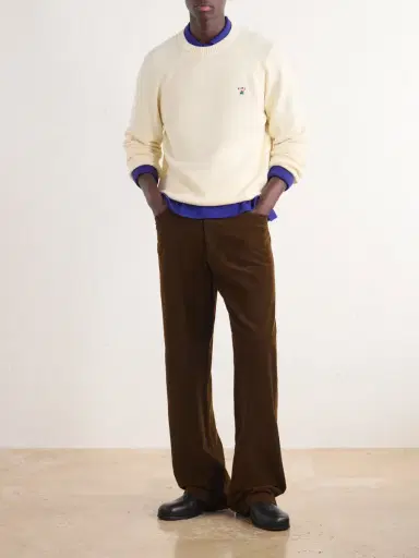 Aimé Leon Dore Logo-Embroidered Cotton Sweater - Men | Thumbnail 2 Aimé Leon Dore Logo-Embroidered Cotton Sweater - Men | Thumbnail 2