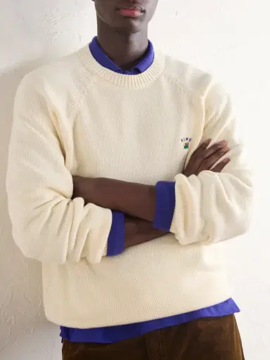 Aimé Leon Dore Logo-Embroidered Cotton Sweater - Men | Thumbnail 5 Aimé Leon Dore Logo-Embroidered Cotton Sweater - Men | Thumbnail 5