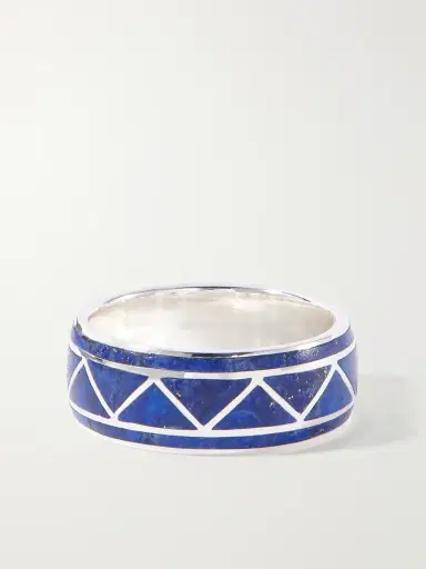 Peyote Bird Valley Sterling Silver and Lapis Ring - Men | Thumbnail 3 Peyote Bird Valley Sterling Silver and Lapis Ring - Men | Thumbnail 3