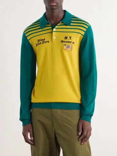Aimé Leon Dore Logo-Embroidered Merino Wool Polo Shirt - Men | Thumbnail 3 Aimé Leon Dore Logo-Embroidered Merino Wool Polo Shirt - Men | Thumbnail 3