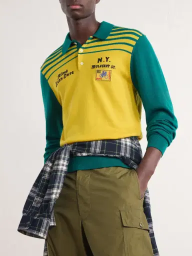 Aimé Leon Dore Logo-Embroidered Merino Wool Polo Shirt - Men | Thumbnail 5 Aimé Leon Dore Logo-Embroidered Merino Wool Polo Shirt - Men | Thumbnail 5