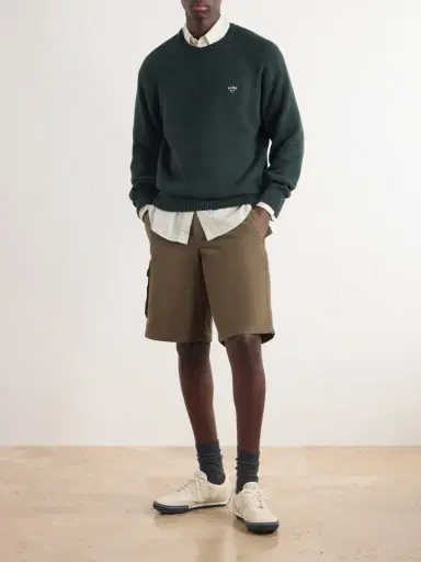 Aimé Leon Dore Logo-Embroidered Cotton Sweater - Men | Thumbnail 2 Aimé Leon Dore Logo-Embroidered Cotton Sweater - Men | Thumbnail 2